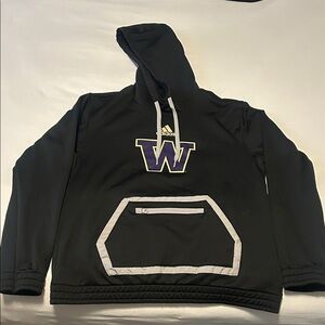Adidas Black Hoodie Washington huskies